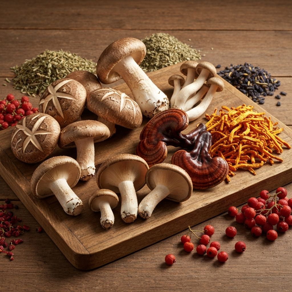 Adaptogenic mushroom varieties